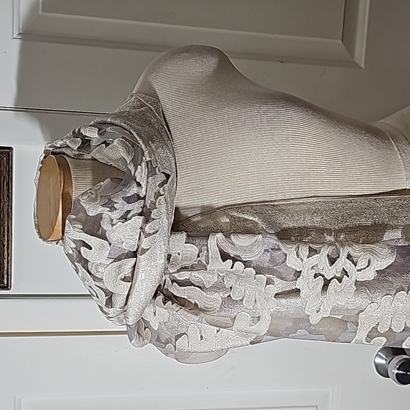 Pashmina made Italian scarf. Blush color. 27" X 72" long. - Picture 5 of 7